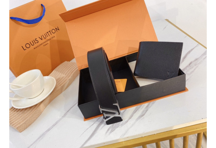 LV WALLET & BELT SET (3.8 CM)