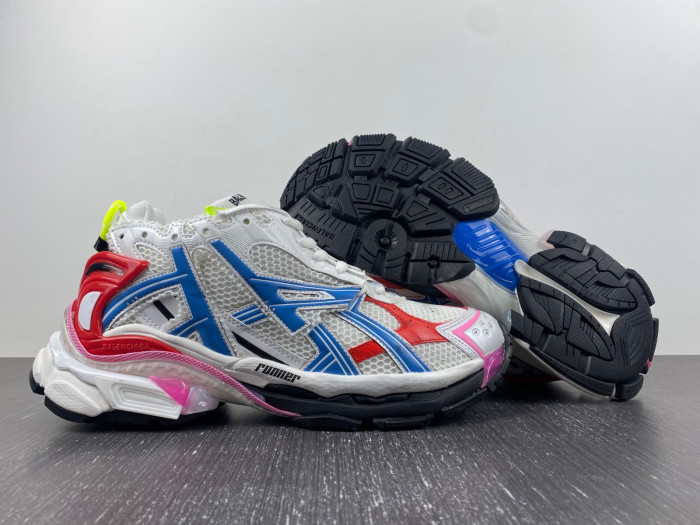 Ba*len*cia*ga runner white blue red 677402-w3rb6-9645