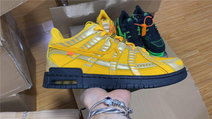 Nike Air Rubber Dunk Off-White University Gold CU6015-700