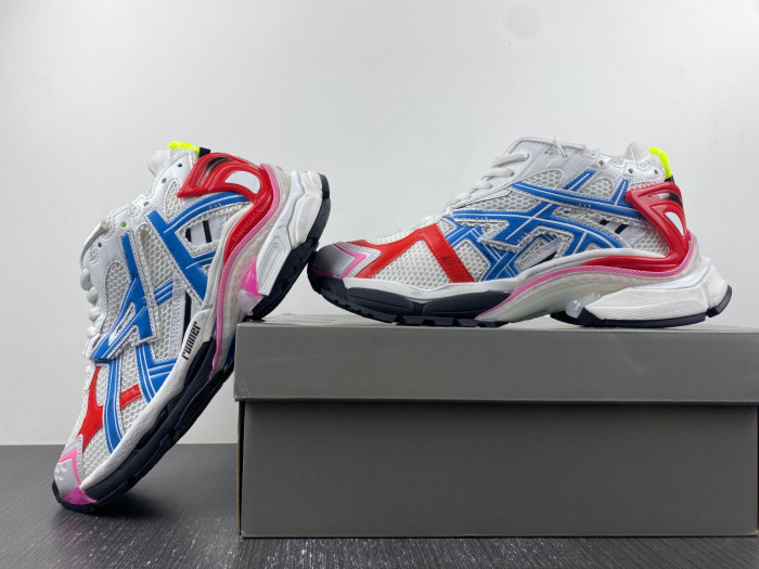 Ba*len*cia*ga runner white blue red 677402-w3rb6-9645