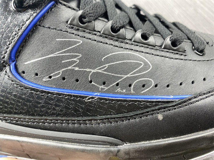 Jordan 2 Retro Low SP Off-White Black Blue DJ4375-004