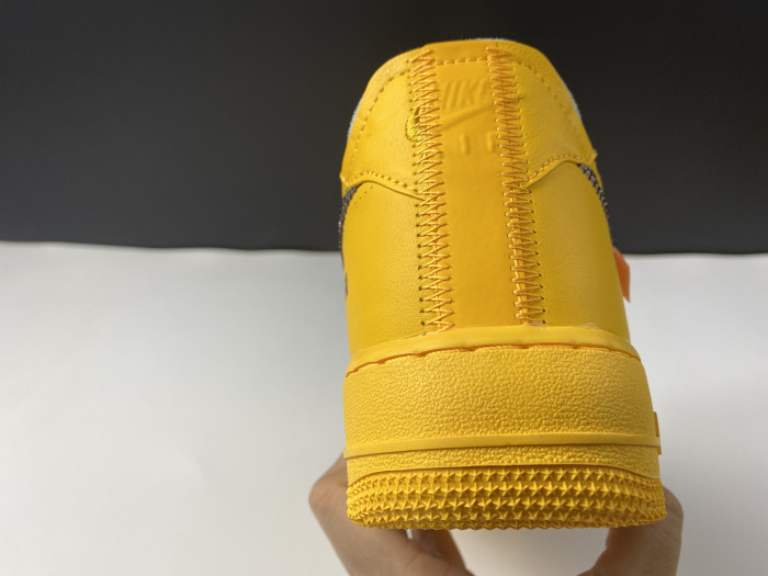 Nike Air Force 1 Low OFF-WHITE University Gold Metallic Silver DD1876-700