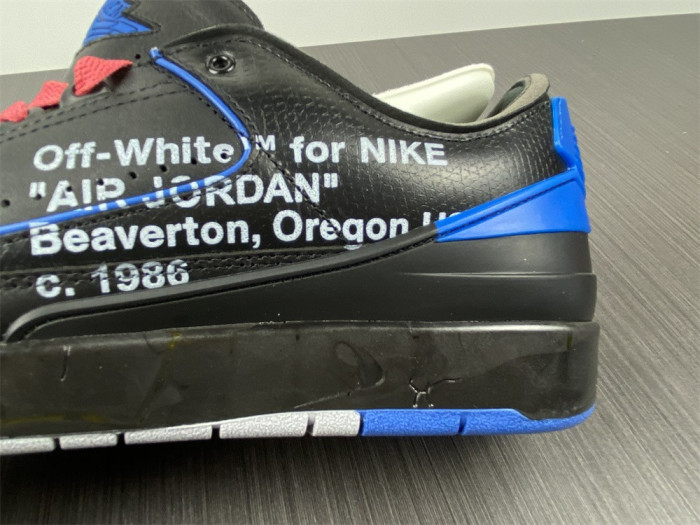 Jordan 2 Retro Low SP Off-White Black Blue DJ4375-004