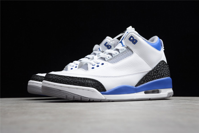 Jordan 3 Retro White/Royal Blue CT8532-145