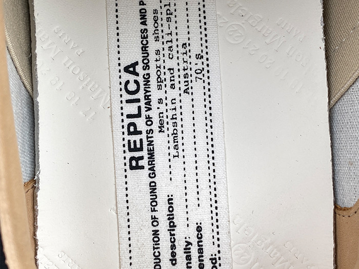 ma*s*n Ma*i*la calfskin sneakers