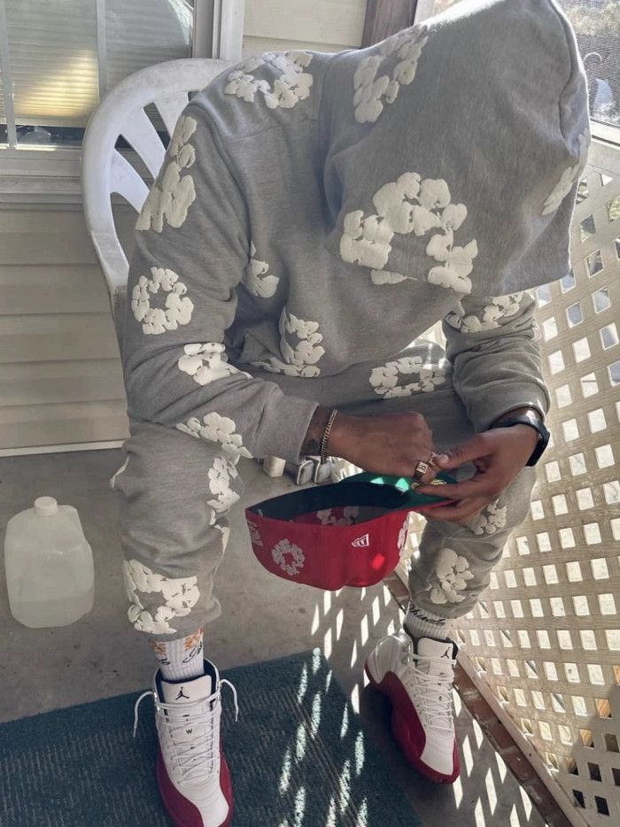 Denim Tears wreath-print cotton Hoodie