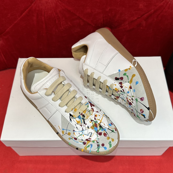 ma*s*n Ma*i*la calfskin sneakers