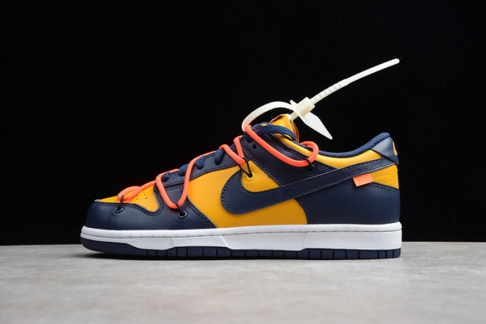 Nike Dunk Low Off-White University Gold Midnight Navy CT0856-700