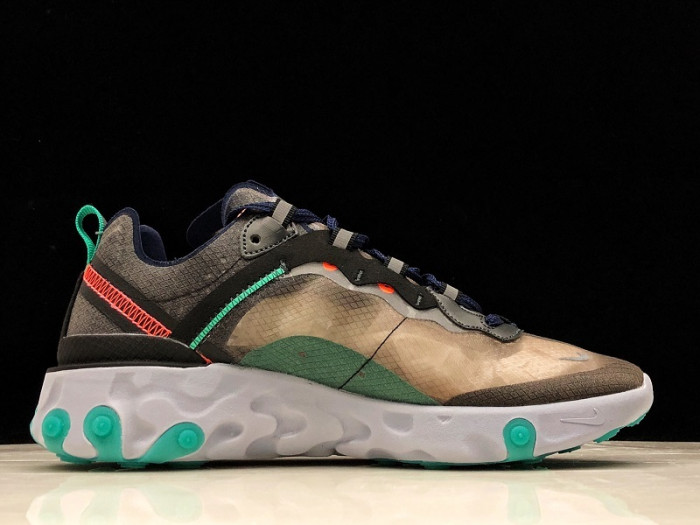 Nike React Element 87 Black Neptune Green AQ1090-005