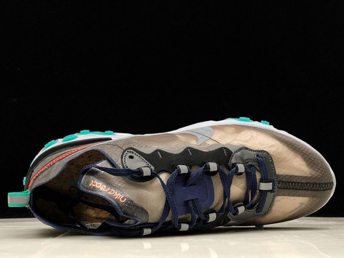 Nike React Element 87 Black Neptune Green AQ1090-005