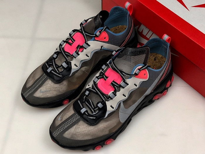 Nike React Element 87 Blue Chill Solar Red AQ1090-006